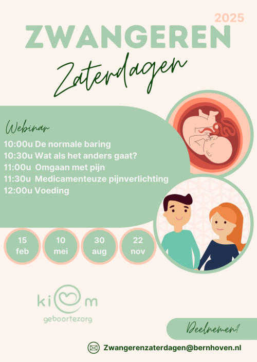 Zwangeren Zaterdag Bernhoven (online)